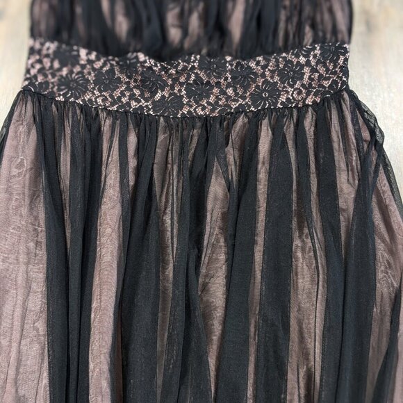 Eliza J Dress Womens 18W Purple Satin Strapless A Line Pleated Flowy Whimsigoth - Picture 3 of 8